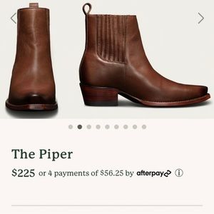 Tecovas Piper Western Chelsea Bootie 7.5